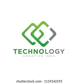 Technology logo vector