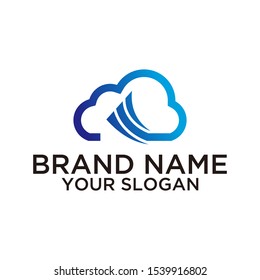 Technology logo vector colorful art