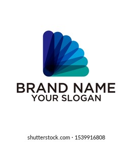 Technology logo vector colorful art