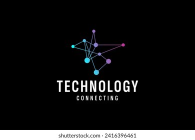 technology logo vector icon illustration