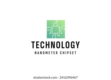 technology logo vector icon illustration