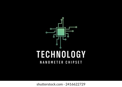 technology logo vector icon illustration