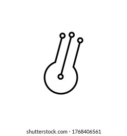 Technology logo vector icon on eps 10
