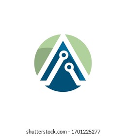 Technology logo vector illustration design