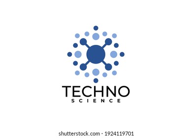 technology logo vector. science symbol.