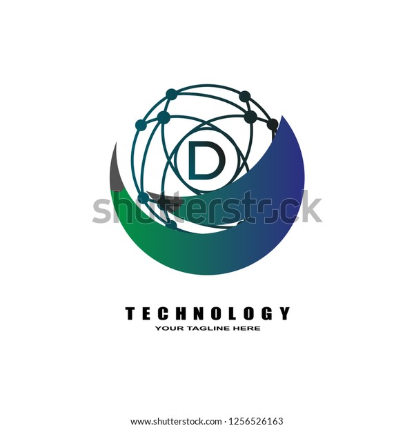 Technology Logo Vector World Concept Industrial Technology