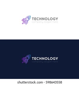 2,993 Tech Rocket Logo Images, Stock Photos & Vectors 