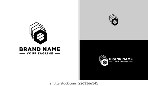 TECHNOLOGY LOGO WEB PORTAL HEXAGONAL SOFTWARE EDITABLE