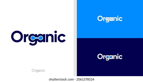 TECHNOLOGIE LOGO WORDMARK ORGANISCHE DIGITALE EDITABLE