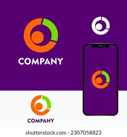 Technology logo yoga wellness app care health medical design 