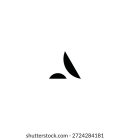 Um ícone de logotipo de linha longa da tecnologia
