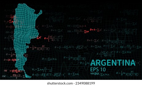 Technologiekarte argentina Verbindung futuristische moderne Website Hintergrund oder Titelseite .