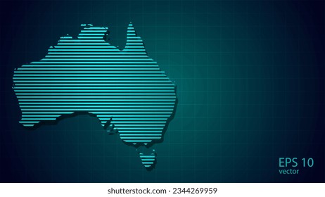 technology map of australia connection futuristic modern website background or cover page .