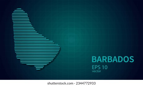 Technologiekarte von barbados Verbindung futuristische moderne Website Hintergrund oder Titelseite .