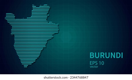 Mapa tecnológico de la conexión de Burundi con el fondo futurista de la página web o portada .