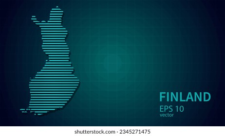 Technology map of finland barbuda connection futuristic modern website background or cover page .