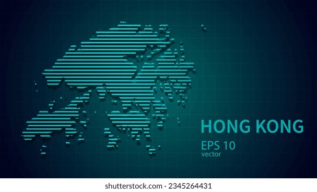 Technology map of Hong Kong barbuda connection futuristic modern website background or cover page .