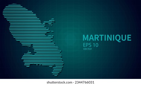 Mapa tecnológico de la conexión martiniqueña de fondo o portada del sitio web moderno futurista .
