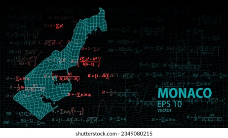 Mapa tecnológico de la conexión monegasca futurista moderno de fondo o portada de la página web .