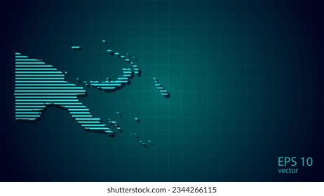 Technologiekarte für Papua Neuguinea Verbindung futuristische moderne Website Hintergrund oder Titelseite .