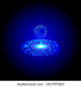 Technology maps, distinct ring structures, beautifully arranged, and shadows at various exciting points, to make wallpapers, vector-based images.