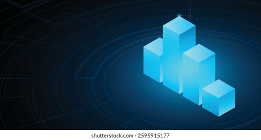 Technology marketing design background. Graph vector illustration. Vector Abstract technology circuit lines.