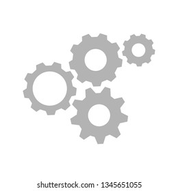 Technology mechanism concept. Abstract background with integrated gears and icons for digital, internet, network, connect, communicate, social media and global concepts. Vector infograph illustration