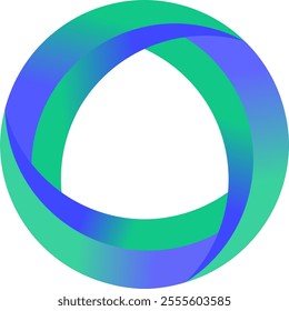 technology media circle abstract logo