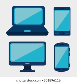 Technology media design, vector illustration eps 10.