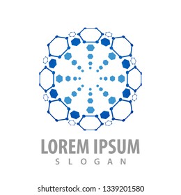 Technology medical network concept design. Symbol graphic template element 