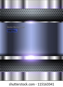Technology metallic background, vector illustration.
