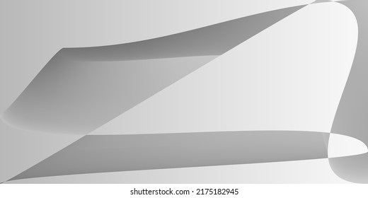 Tecnología Mínimo Fluido Moderno Fondo Original. Superficie futurista monocromática de aluminio gris. Malla de gradiente digital liso y gris metálico. Ilustración De Capas Dinámicas De Plata.