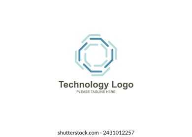 Technology minimalist logo for company