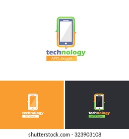 Technology Mobile Phone Concept Vector Icons, Logos, Sign, Symbol Template 