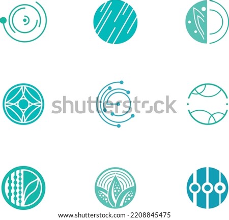 Technology modern beaty salon vector icons set
Flat design business logo templates