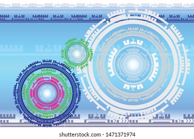 Technology for modern business background.