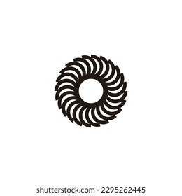 Technology, modern, circle geometric symbol simple logo vector