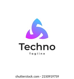 logotipo de color moderno gradiente
