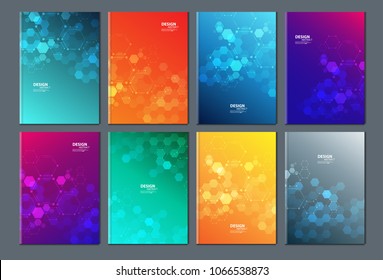 Technology or modern health care and science icon pattern medical innovation concept. Text frame surface. brochure cover design. Title sheet model set. Front page font vector design.