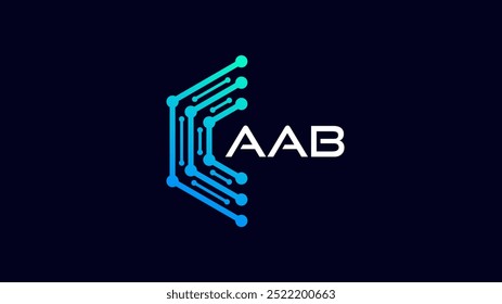 technology modern letter AAB abstract logo bundle, colorful, letter AAB logo for technology brand identity symbol mark design
