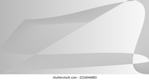 Technology Modern Monochromatic Alluminium Trendy Background. Gray Silver Smooth Digital Illustration. Minimal Shape Layers Fluid Gradient Mesh. Metallic Dynamic Grey Futuristic Modern Design.