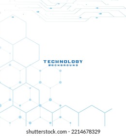 technology modern white background template design