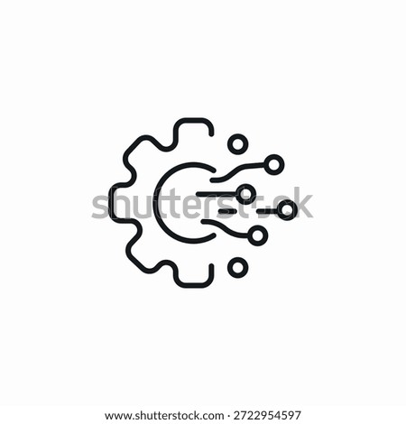 technology modification icon sign vector
