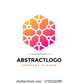 Technology Monogram, Data and internet Symbol, Blockchain Logo, Cryptocurrency Icon, Cryptocurrency Sign Design Template.
