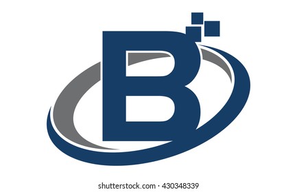 Technology Motion Synergy Letter B