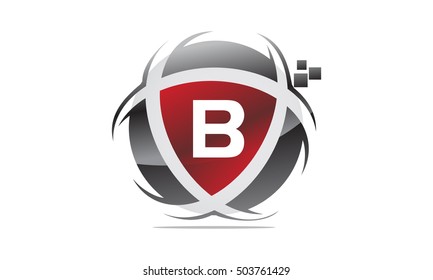 Technology Motion Synergy Letter B