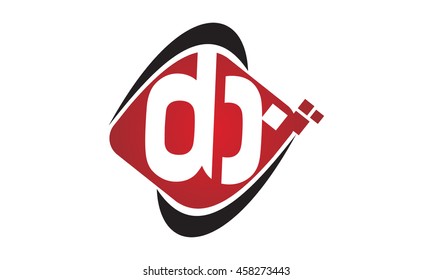 Technology Motion Synergy Letter D B