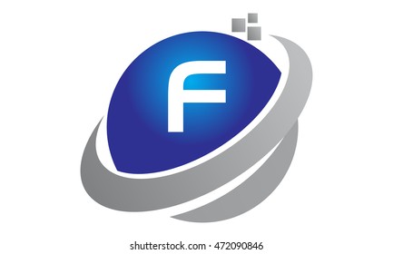 Technology Motion Synergy Letter F