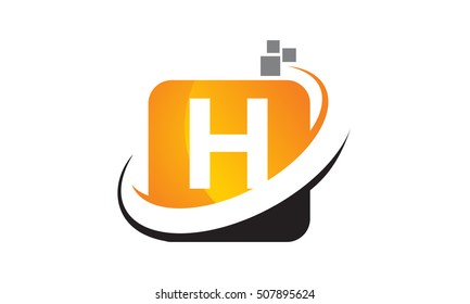 Technology Motion Synergy Letter H