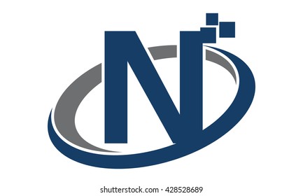 Technology Motion Synergy Letter N